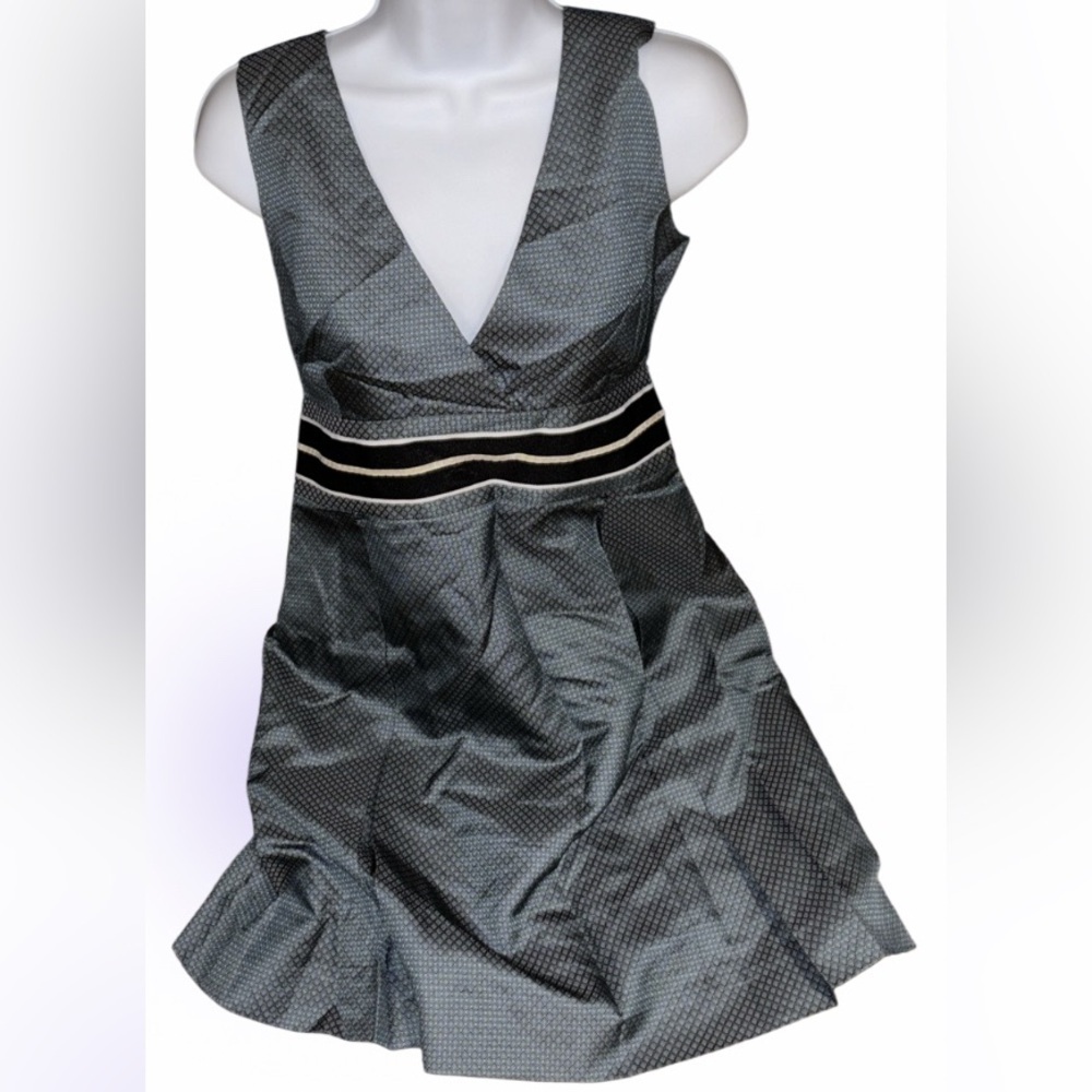 Original penguin vintage style structured fit and flare Silk dress